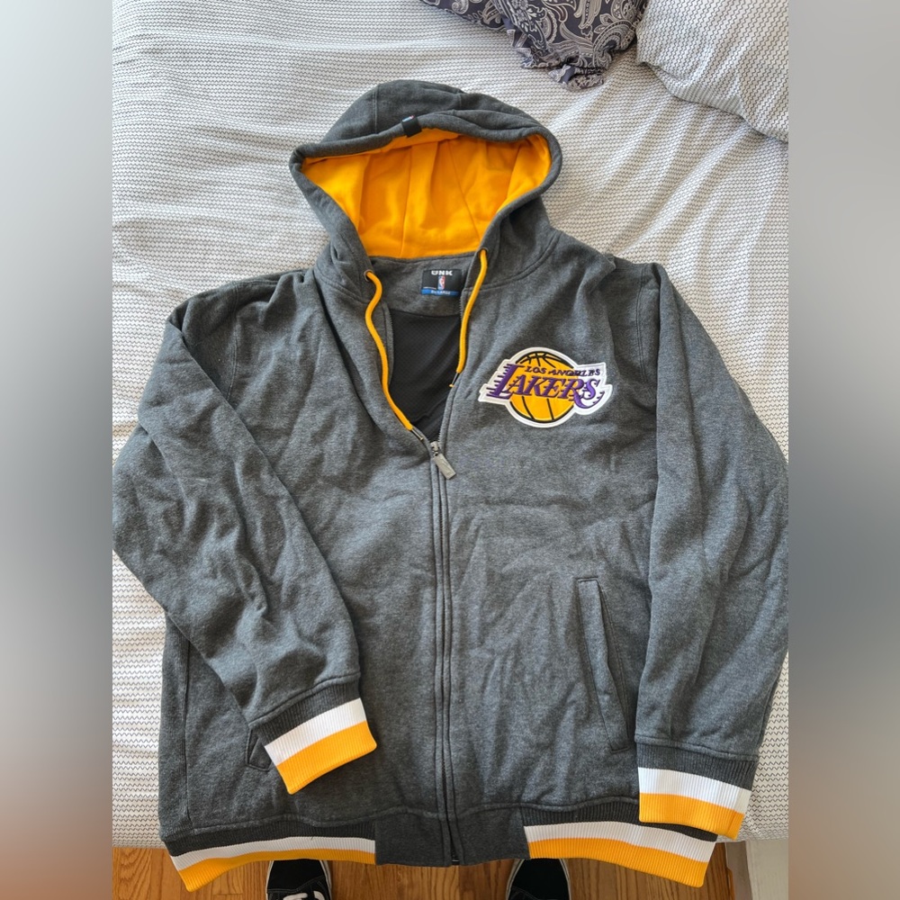 Lakers zip up hoodie